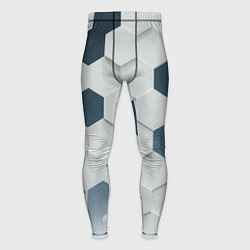 Тайтсы мужские Геометрические шестиугольники, цвет: 3D-принт