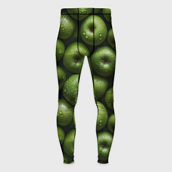 Тайтсы мужские Сочная текстура из зеленых яблок, цвет: 3D-принт