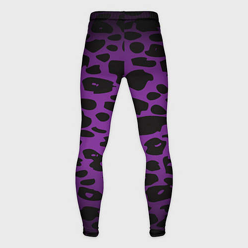 Мужские тайтсы Фиолетовый леопард / 3D-принт – фото 2