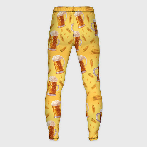 Мужские тайтсы Кружки с пенным пивом / 3D-принт – фото 2