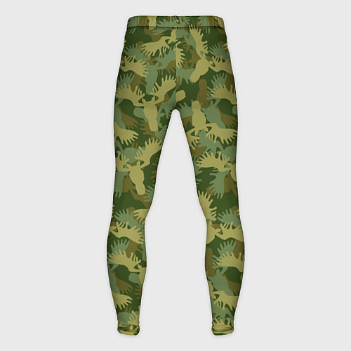 Мужские тайтсы Лоси - камуфляж / 3D-принт – фото 2