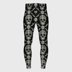 Мужские тайтсы Узор с черепами Pattern with skulls