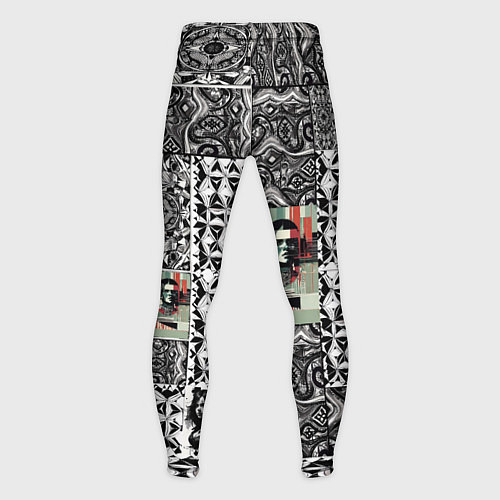 Мужские тайтсы Орнамент древних цивилизаций / 3D-принт – фото 2