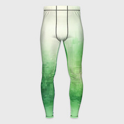 Тайтсы мужские Травяные пиксели, цвет: 3D-принт