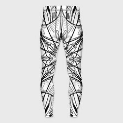 Тайтсы мужские Абстрактный контрастный паттерн, цвет: 3D-принт