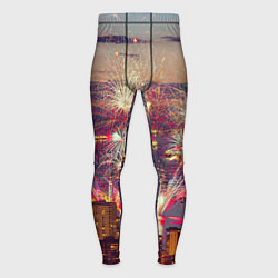 Мужские тайтсы Салют в ночном небе