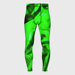 Тайтсы мужские Зелёная кислотная неоновая коалесценция, цвет: 3D-принт