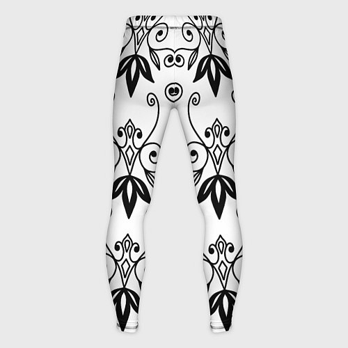 Мужские тайтсы Royal Lily - pattern / 3D-принт – фото 2