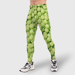 Тайтсы мужские Узор из теннисных мячей, цвет: 3D-принт — фото 2