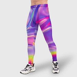 Тайтсы мужские Радужное северное сияние, цвет: 3D-принт — фото 2