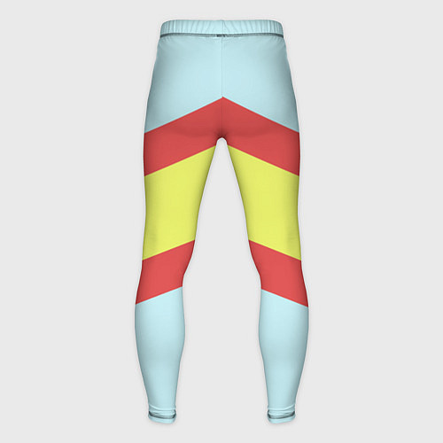 Мужские тайтсы Винтажный цвет 60 годов / 3D-принт – фото 2