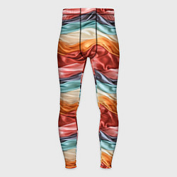 Тайтсы мужские Разноцветные полосы текстура ткани, цвет: 3D-принт