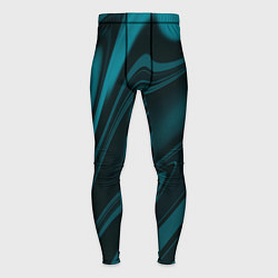 Тайтсы мужские Бирюзовая плазма абстракиця, цвет: 3D-принт