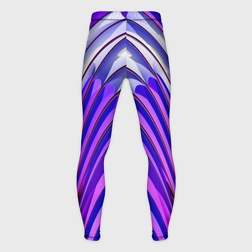 Мужские тайтсы Фиолетовые линии и полосы / 3D-принт – фото 2