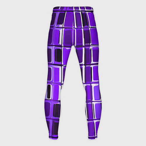 Мужские тайтсы Фиолетовые прямоугольники / 3D-принт – фото 2