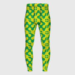 Мужские тайтсы Паттерн из трансформированных геометрических фигур