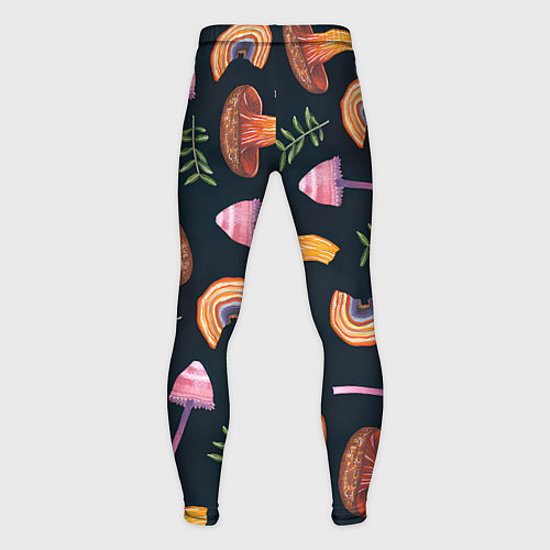 Мужские тайтсы Goblincore - болотные грибы / 3D-принт – фото 2