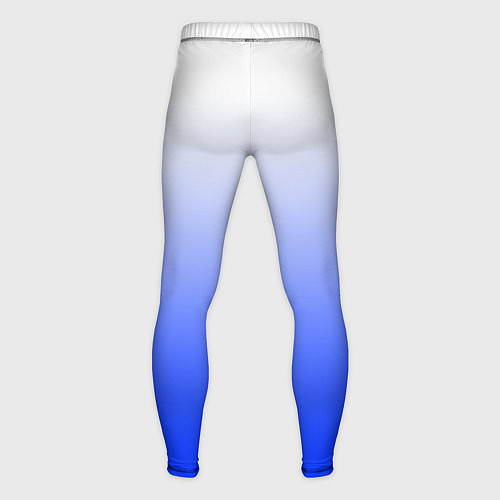 Мужские тайтсы Градиент бело-синий / 3D-принт – фото 2