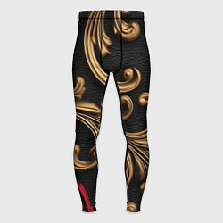 Мужские тайтсы Золотые абстрактные узоры
