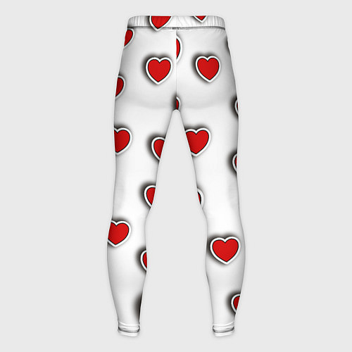 Мужские тайтсы Стикеры наклейки объемные сердечки / 3D-принт – фото 2