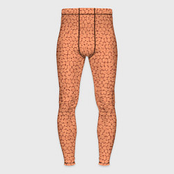 Мужские тайтсы Текстура однотонный тёмно-персиковый