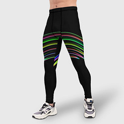 Тайтсы мужские Радужные линии, цвет: 3D-принт — фото 2