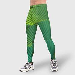 Тайтсы мужские Объемные веерные столбики, цвет: 3D-принт — фото 2