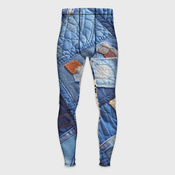 Тайтсы мужские Vanguard jeans patchwork - ai art, цвет: 3D-принт
