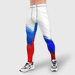 Тайтсы мужские Триколор красками, цвет: 3D-принт — фото 2