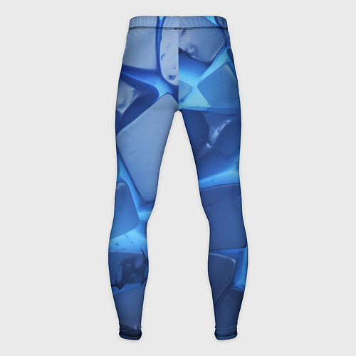 Мужские тайтсы Синие ледяные плиты с разломом / 3D-принт – фото 2