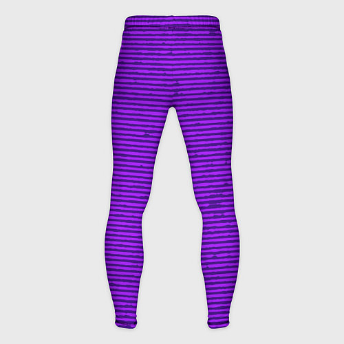 Мужские тайтсы Сочный фиолетовый в полоску / 3D-принт – фото 2