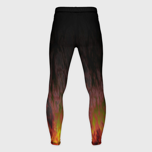 Мужские тайтсы Химическое пламя / 3D-принт – фото 2
