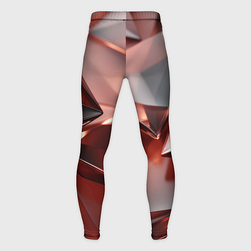 Мужские тайтсы Рубиновые пирамидки / 3D-принт – фото 2