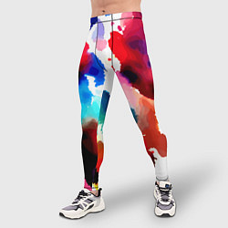 Тайтсы мужские Абстрактная акварельная композиция, цвет: 3D-принт — фото 2