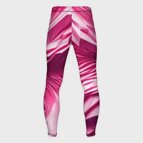Мужские тайтсы Розовые ломанные линии / 3D-принт – фото 2