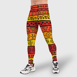 Тайтсы мужские Африканские этнический орнамент, цвет: 3D-принт — фото 2