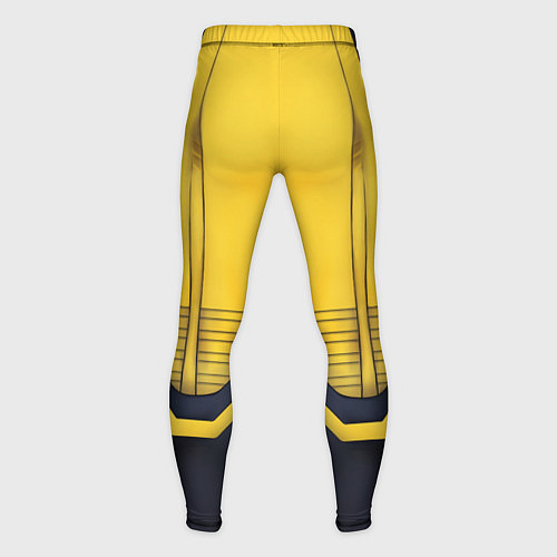 Мужские тайтсы Yellow costume bottom / 3D-принт – фото 2