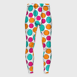 Тайтсы мужские Паттерн с цветными пузырями, цвет: 3D-принт