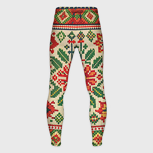 Мужские тайтсы Славянский узор и орнамент / 3D-принт – фото 2