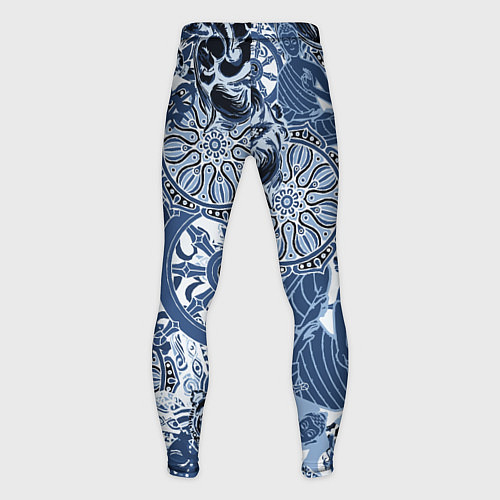 Мужские тайтсы Колеса сансары Будда и голова слона / 3D-принт – фото 2