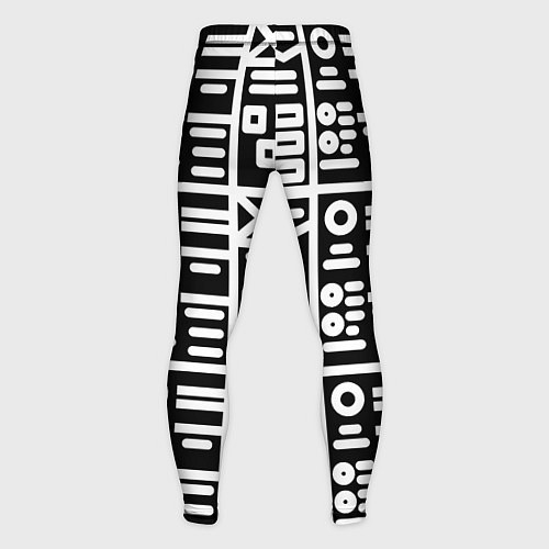 Мужские тайтсы Геометрические фигуры паттерн / 3D-принт – фото 2