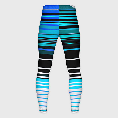 Мужские тайтсы Разноцветные вертикальные линии / 3D-принт – фото 2