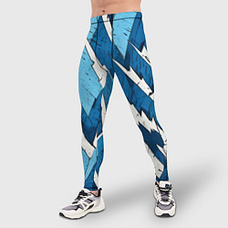 Тайтсы мужские Геометрический камуфляж, цвет: 3D-принт — фото 2