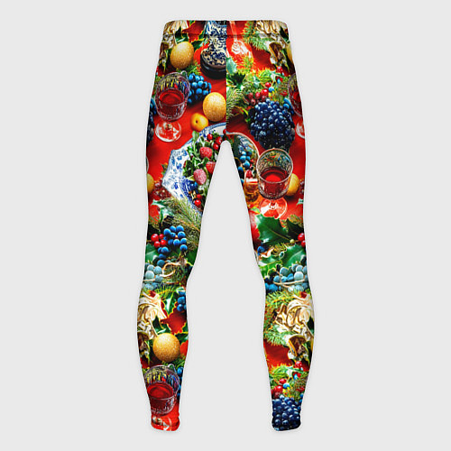Мужские тайтсы Новогодние угощения / 3D-принт – фото 2