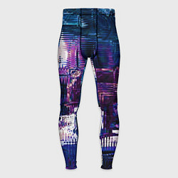 Тайтсы мужские Глитч текстура - искаженное пространство, цвет: 3D-принт