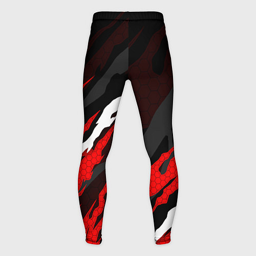 Мужские тайтсы Changan - красные языки / 3D-принт – фото 2