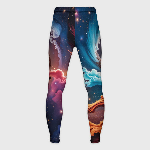 Мужские тайтсы Энергия космоса / 3D-принт – фото 2