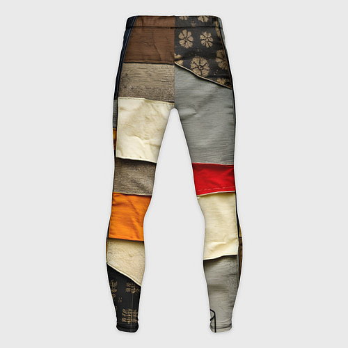 Мужские тайтсы Ретро пэчворк / 3D-принт – фото 2