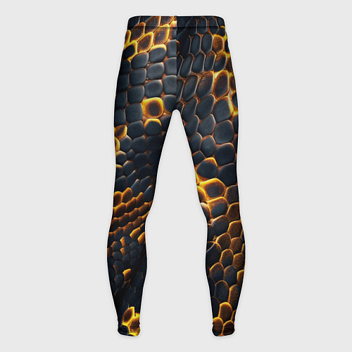 Мужские тайтсы Текстура змеи / 3D-принт – фото 2