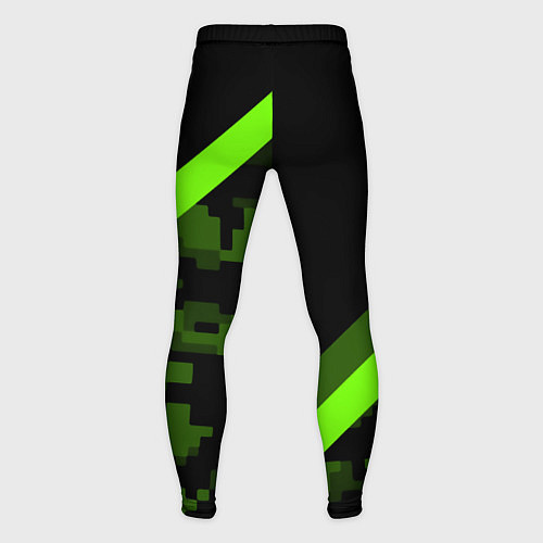 Мужские тайтсы Portal camo steel geometry / 3D-принт – фото 2